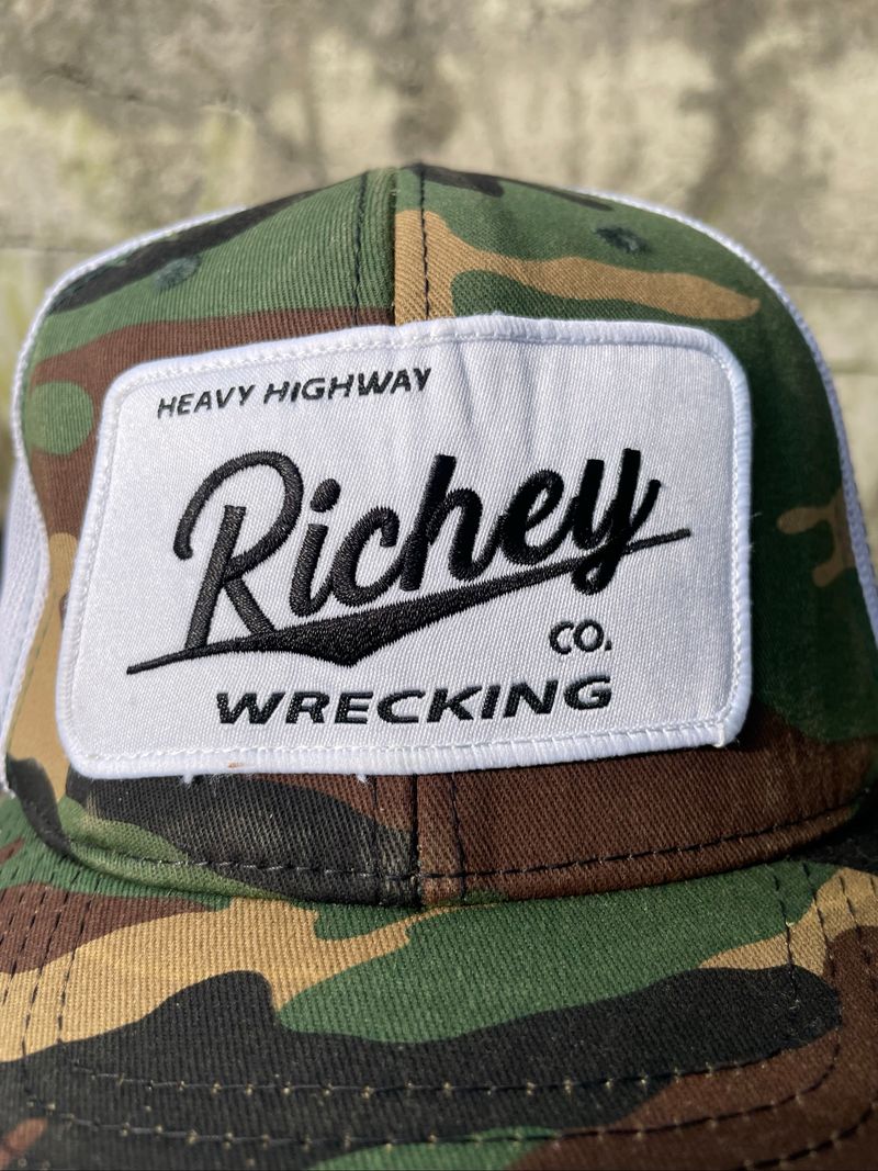 TOPI TRUCKER CAMO RICHARDSON BIG PATCH BIG LOGO, foto 2