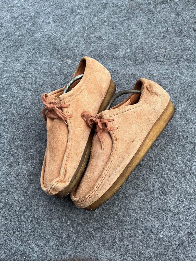 Clarks wallabee Tan suede low, foto 5