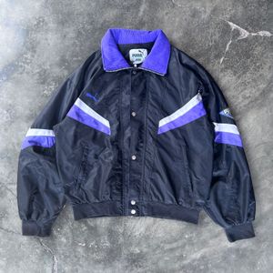 Puma Vintage Biker Windbreaker Pria purple black