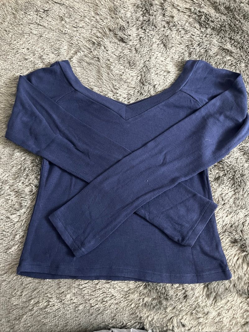 Herpalais blue vneck longsleeve, foto 2