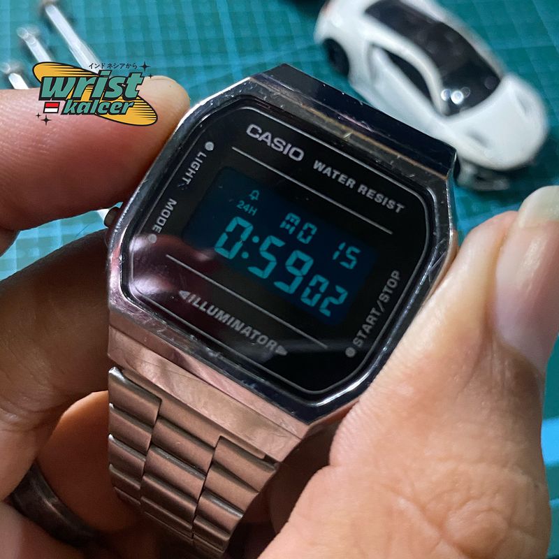CASIO A168WE! FULL ORIGINAL! RARE ITEM! LIKE NEW!, foto 7