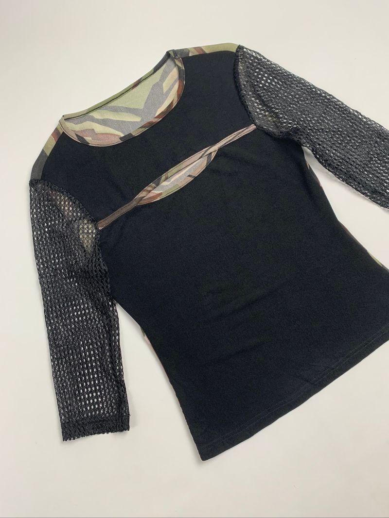 Y2k Mesh Top Graphic 2000s, foto 10
