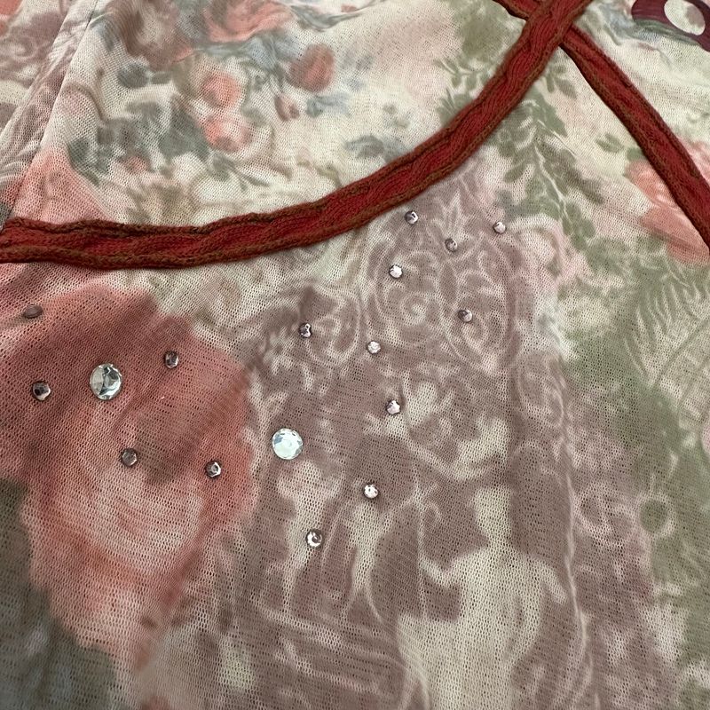 Yf vintage floral mesh, foto 5
