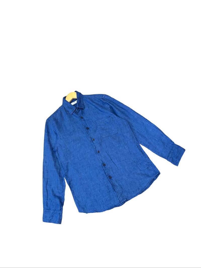 Kemeja Navy Misty Uniqlo, foto 5