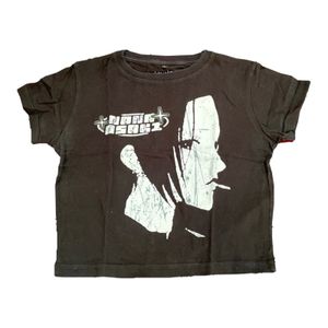 crop top nana anime hitam
