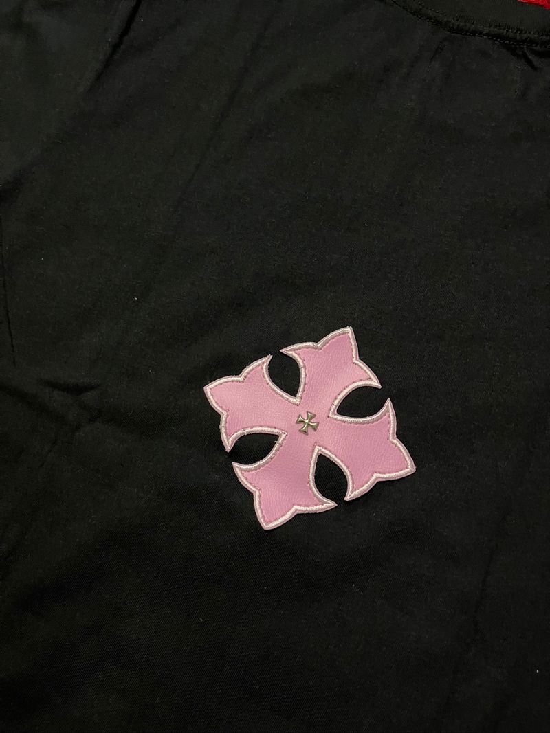 unfinished tshirt “basic pink patch” size m, foto 7