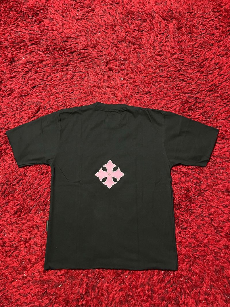 unfinished tshirt “basic pink patch” size m, foto 2