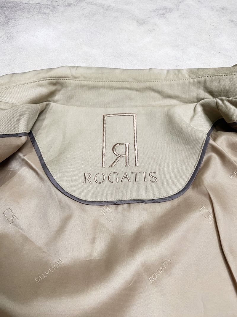 Rogatis Canvas Harrington Casual Work Jacket Boxy Outer Vtg, foto 7