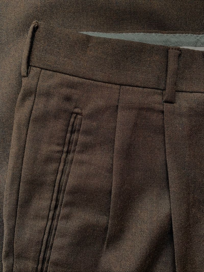 reporter 1990s woolblend double pleated trousers, foto 2
