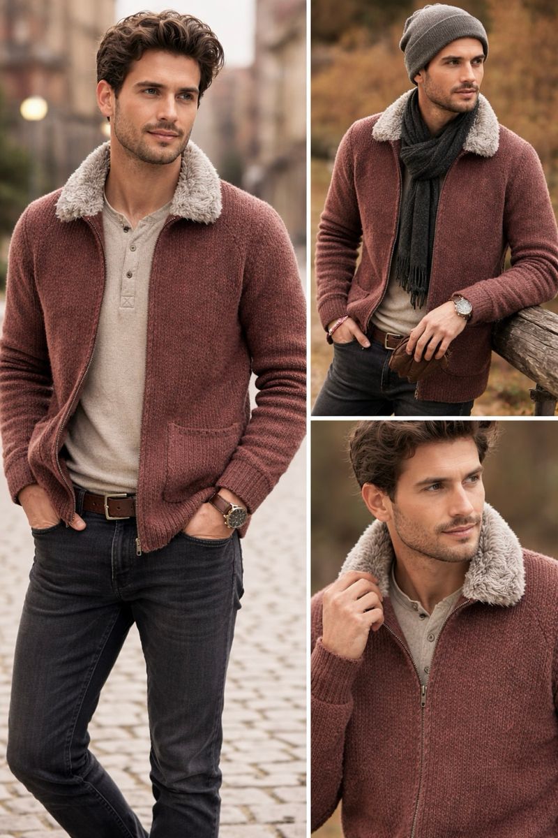 Cardigan full zipper, foto 6
