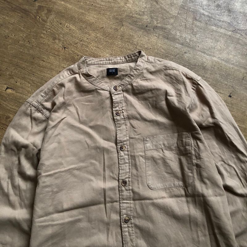 Uniqlo kemeja sanghai pria, foto 2