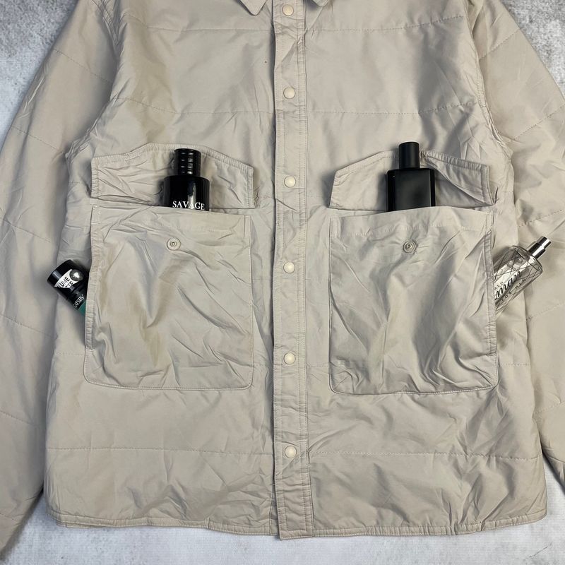 Frizmworks Poplin Padded Shirt Light Beige, foto 4