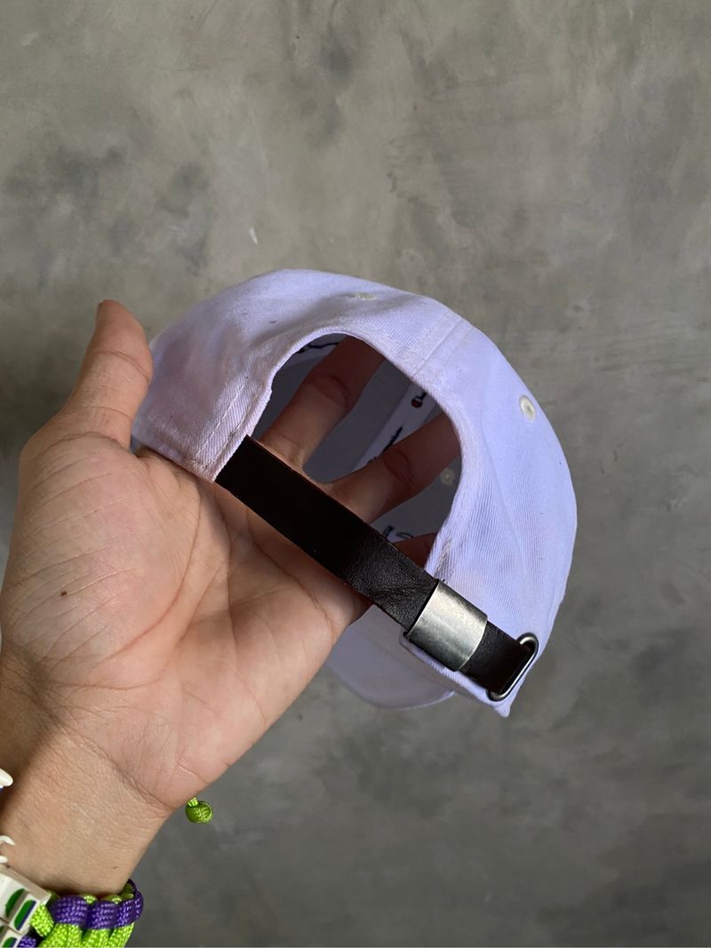 Champion Hats Strap Leather White Clean, foto 6