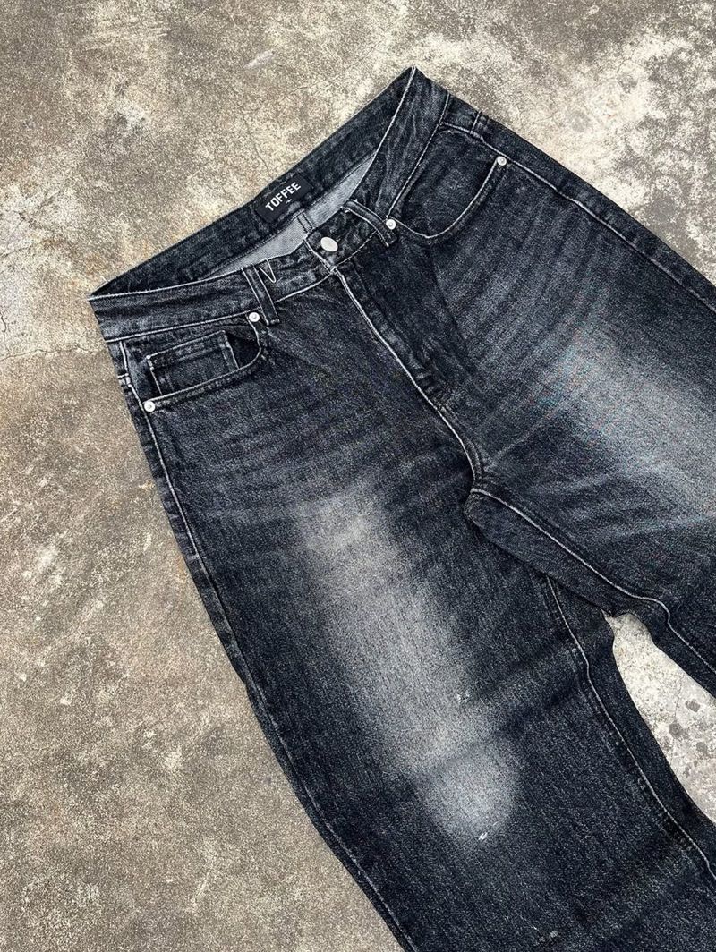 Celana panjang jeans fading, foto 4