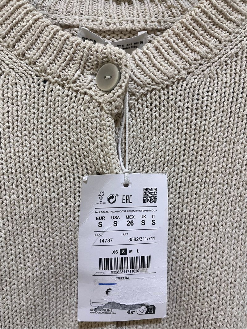 Pull & Bear Cardigan Crop Knit, foto 5