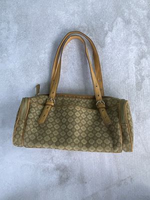 Vintage NINE WEST Shoulder BAG Purse BEIGE Brown Satchel