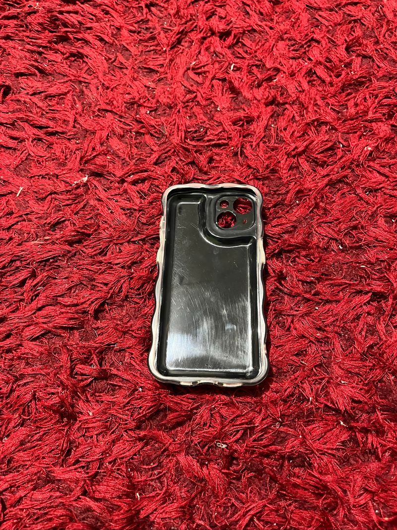 case iPhone 13 silver y2k 3D luxury D-pattern high quality, foto 3