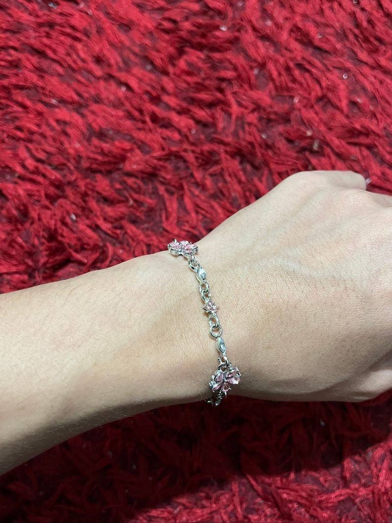 pink flowers bracelet, foto 6