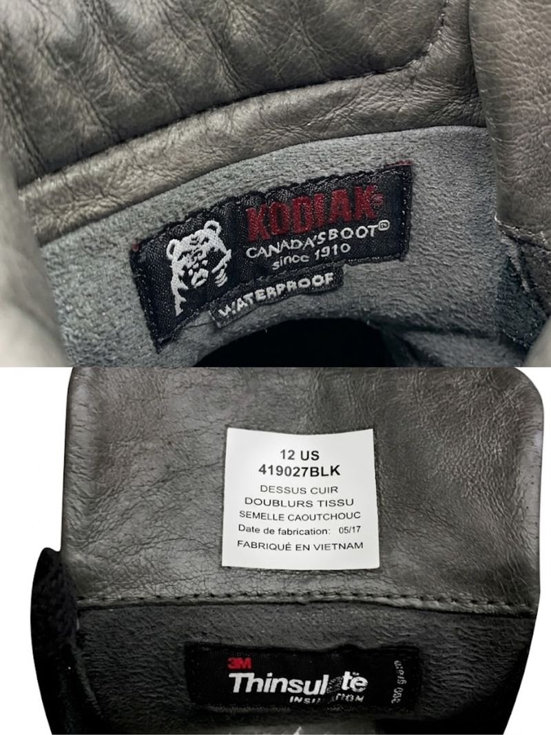 Work boot by Kodiak size 45-46 black waterproof not redwings, foto 5