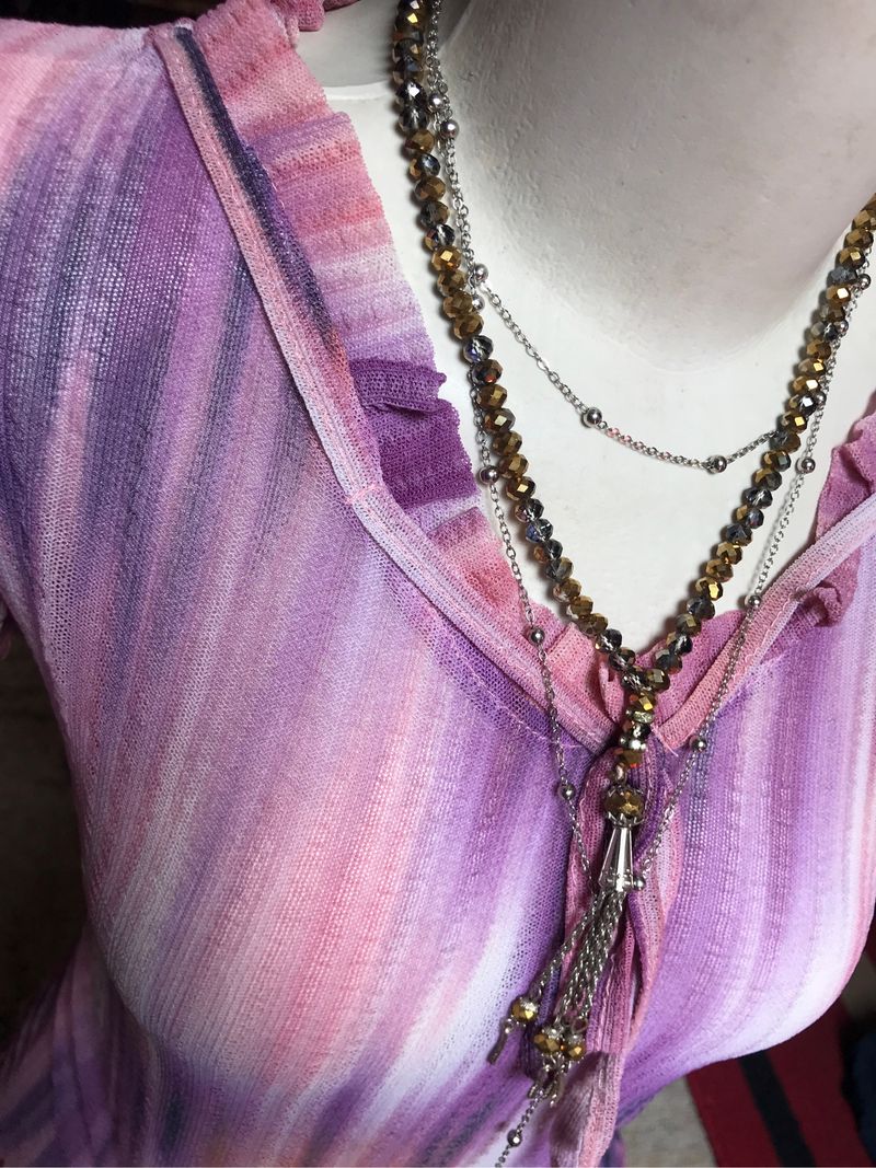 RUFFLE V-NECK FAIRY BLOUSE💜🧺, foto 2
