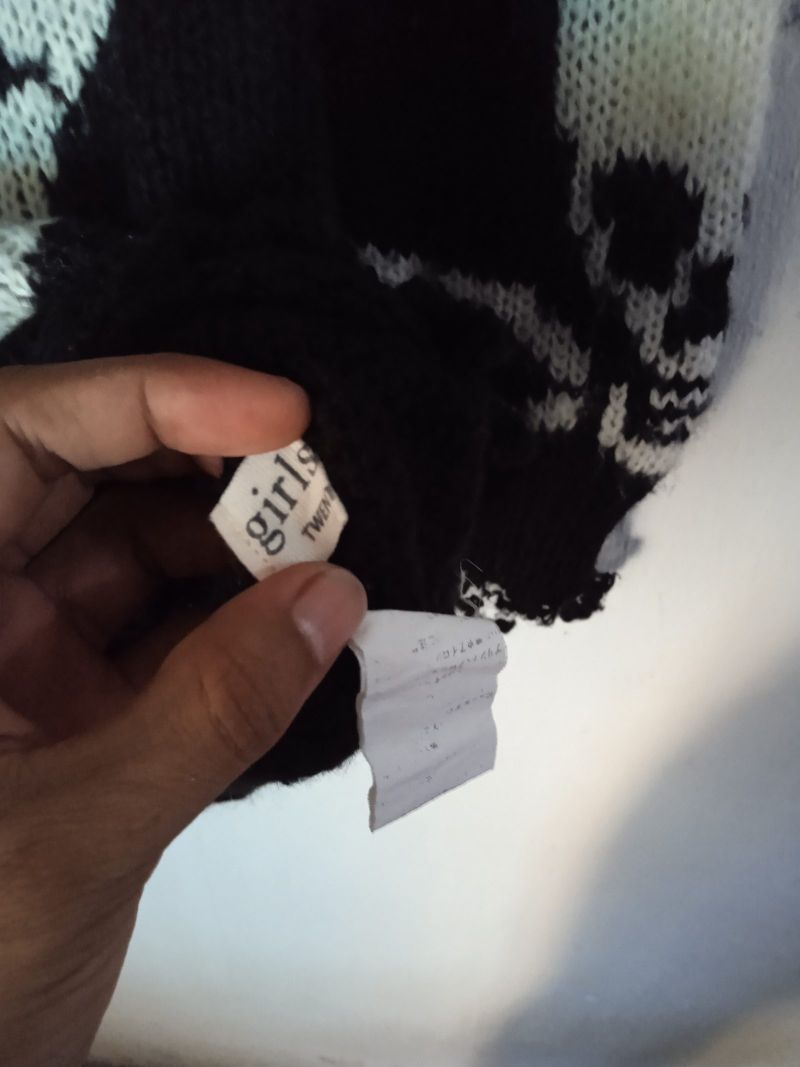 Vintage Knit Distress Skull, foto 7