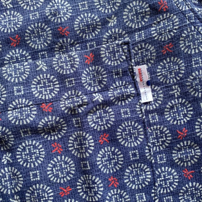 Studio D’artisan Tonbo Dragonflies Printed Indigo Loop Colla, foto 3