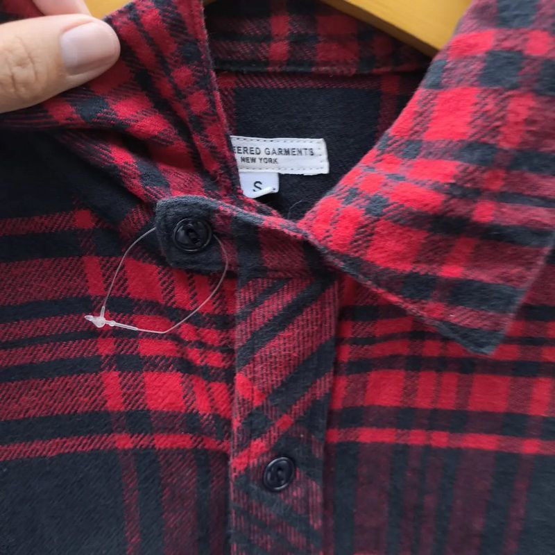Engineered garments nepenthes flanel shirt, foto 4