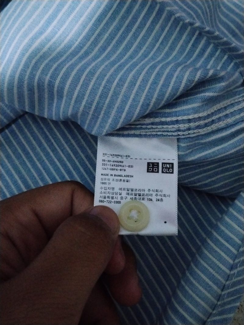 Kemeja Stripe Uniqlo, foto 5