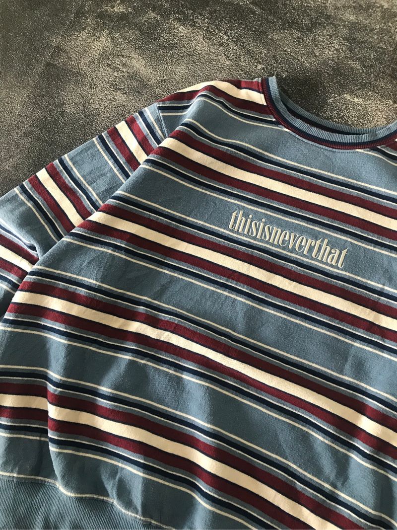 THISISNEVERTHAT ONYX STRIPED CREWNECK SECOND, foto 5