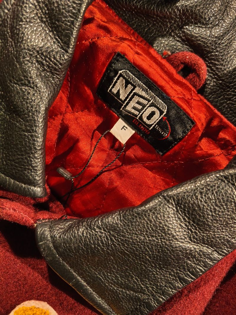 Neo Blood Mix Wool Leather Varsity Jacket, foto 6
