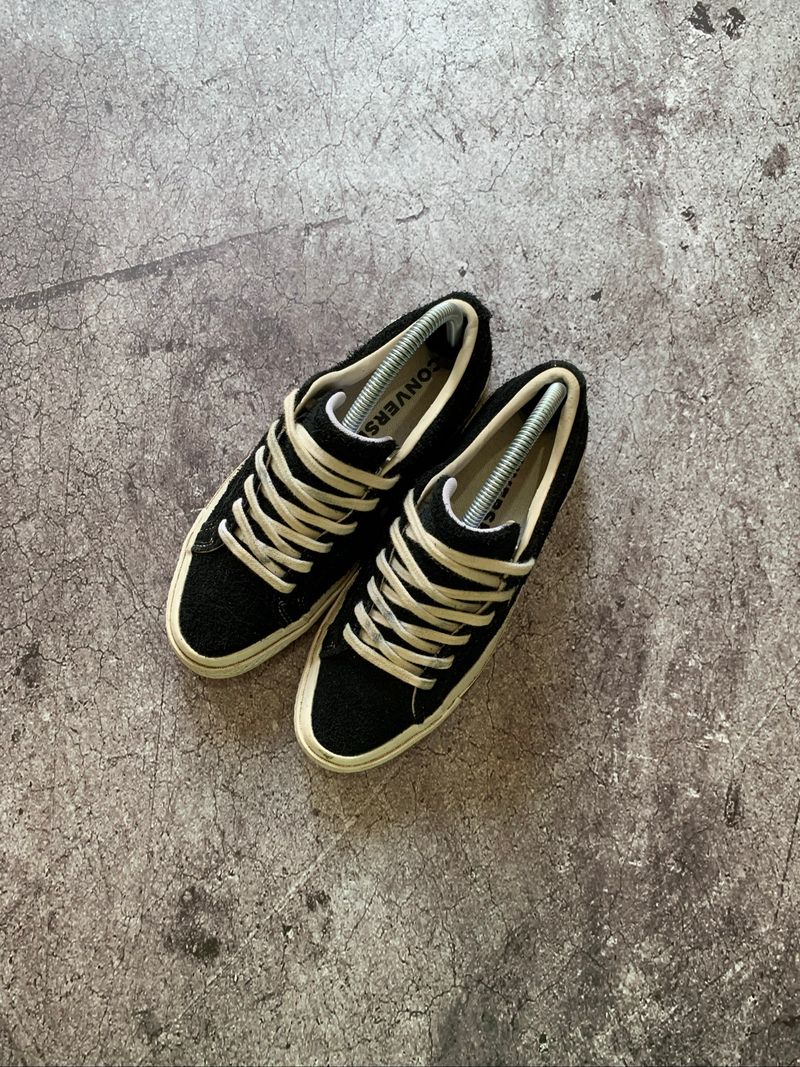 Converse One Star Ox Suede Black White, foto 3