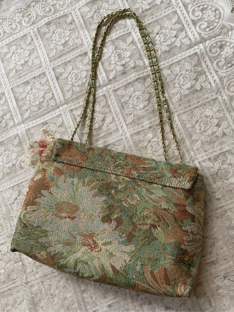 tapestry ribbon floral shoulderbag, foto 2