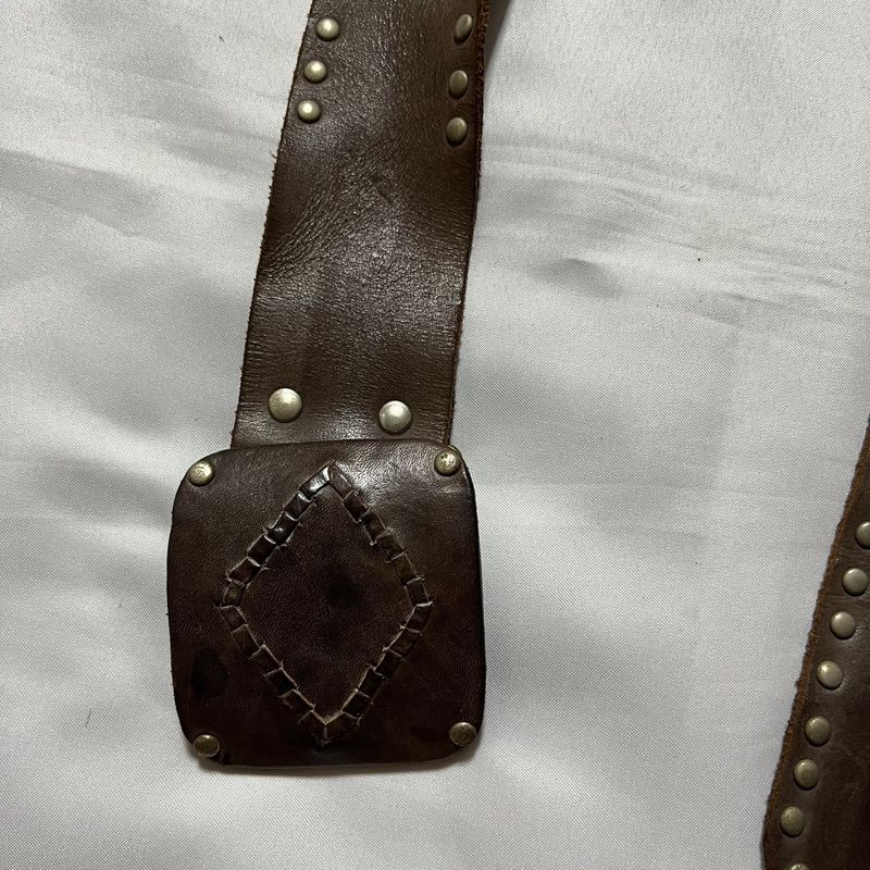vtg y2k leather belt, foto 4