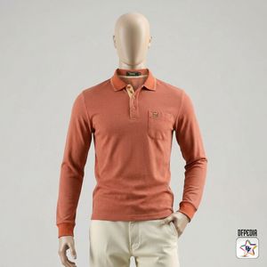 Kaos Polo Shirt WOLSEY Tipped Polo Shirt Longsleeve
