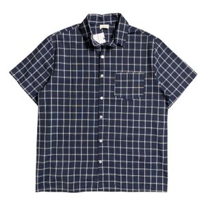 Japanese brand Streetwear Casual Formal shirt Pria navy