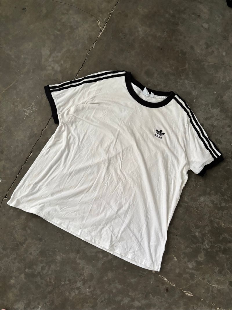 Ringer Tee Adidas Black Stripes, foto 2