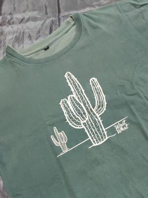 T-shirt wait what green