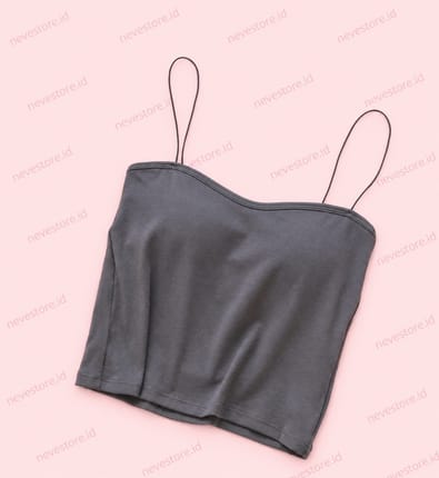 Tank Top Bra Spaghetti Dark Grey