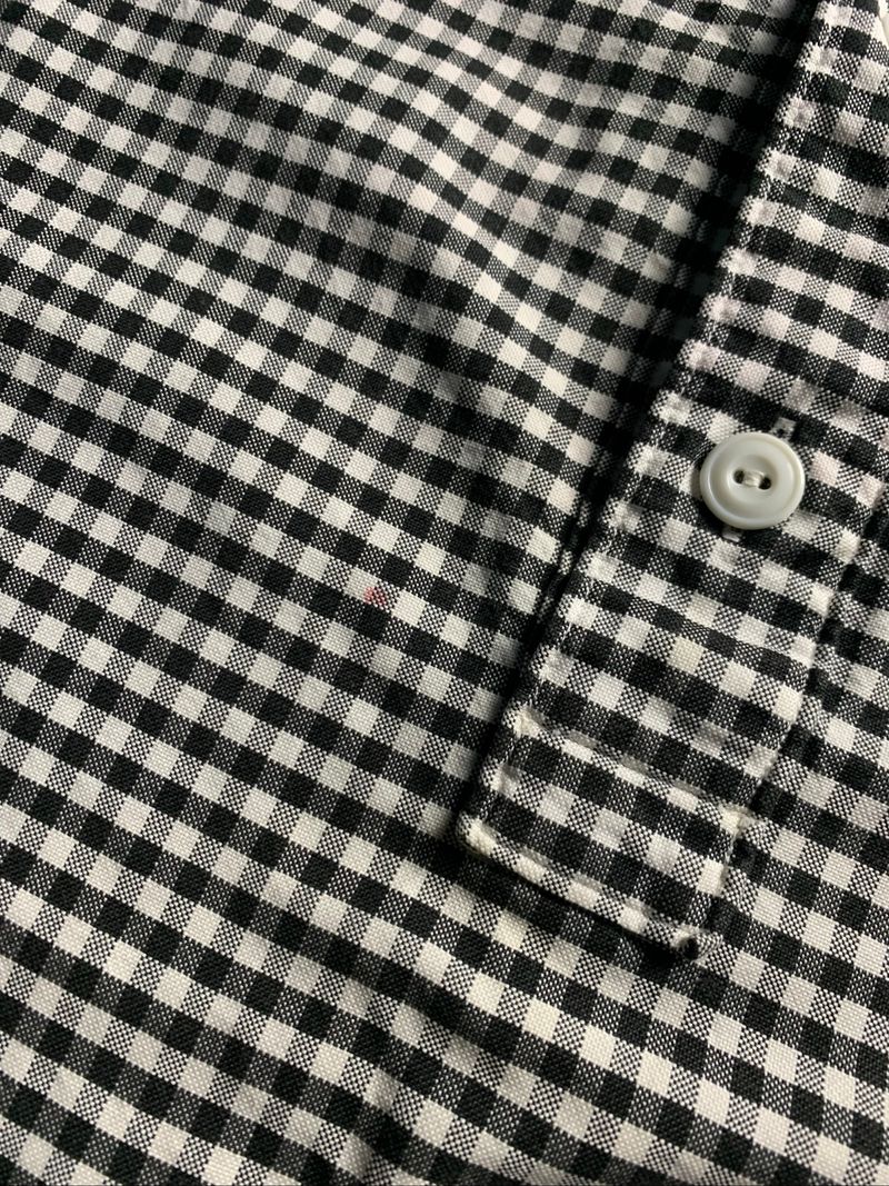 Danton Gingham Round Collar S/S Pullover Shirt, foto 10