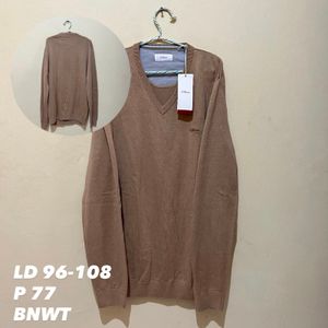 V-Neck Sweater Rajut Wanita BNWT