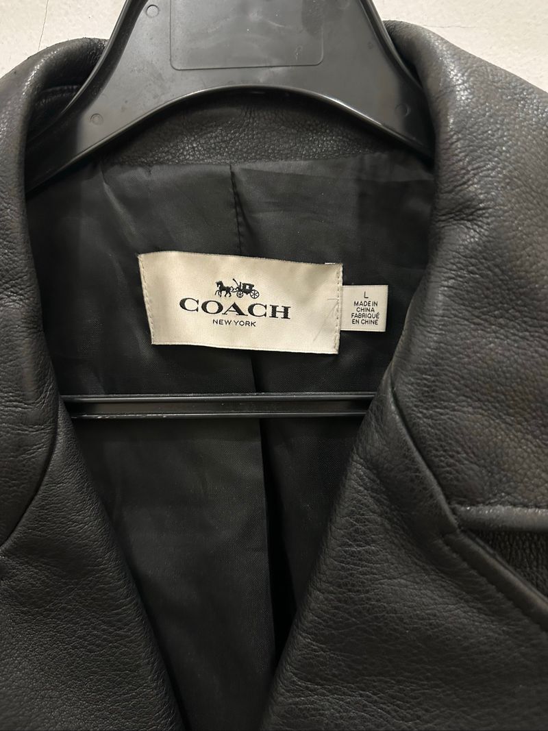 Coach Leather Moto Jacket, foto 3