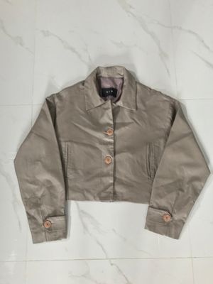crop leather jacket