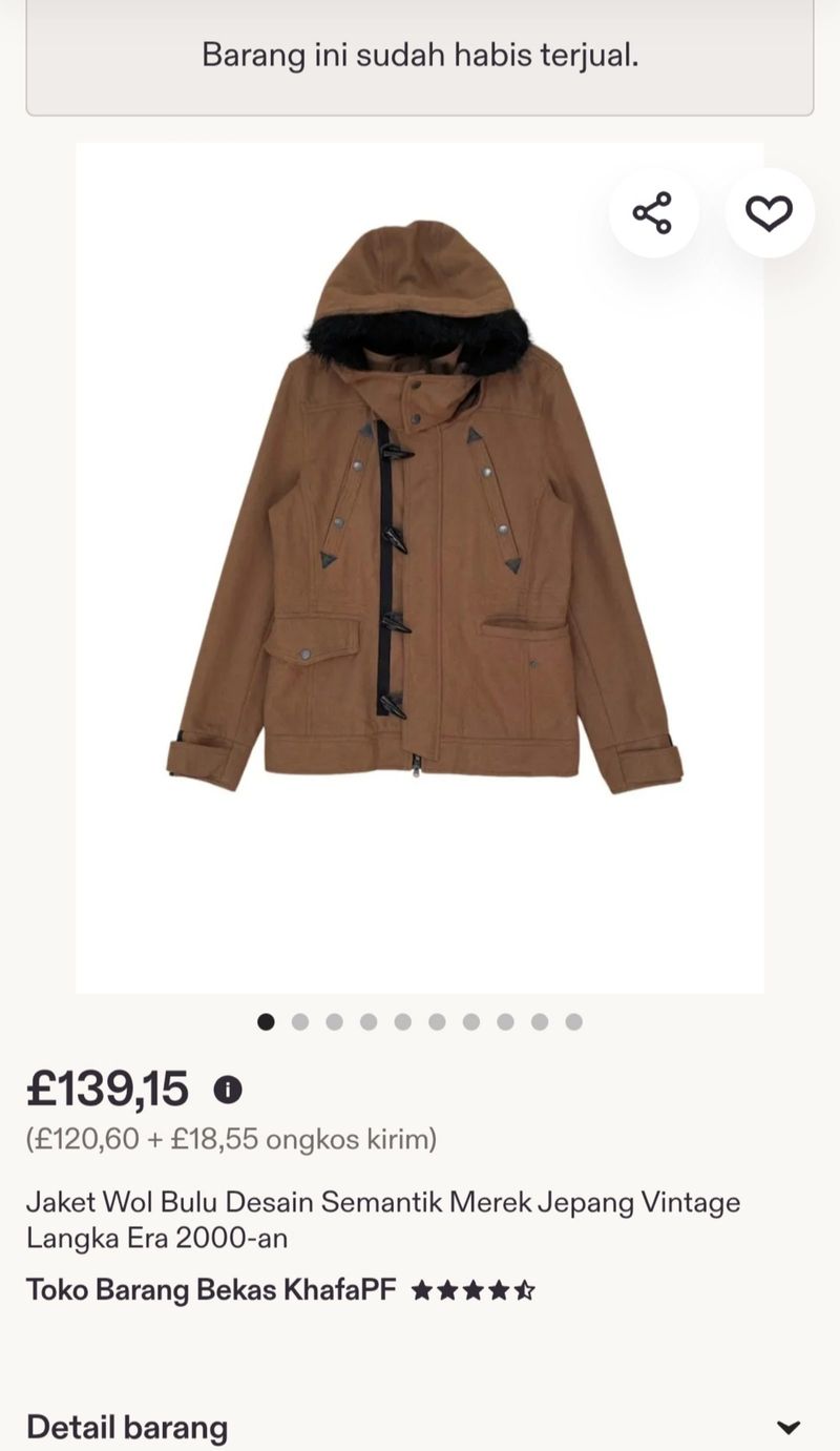 Semantic Design Toggle Coat Wool Vintage, foto 9