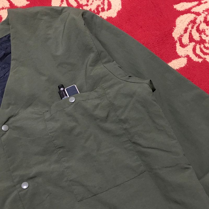 Collarless Jacket Sorona Aura Green Army, foto 3