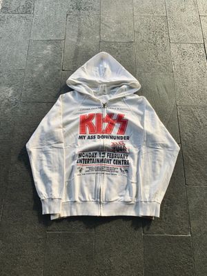 VINTAGE BAND KISS TOUR ZIP HOODIE