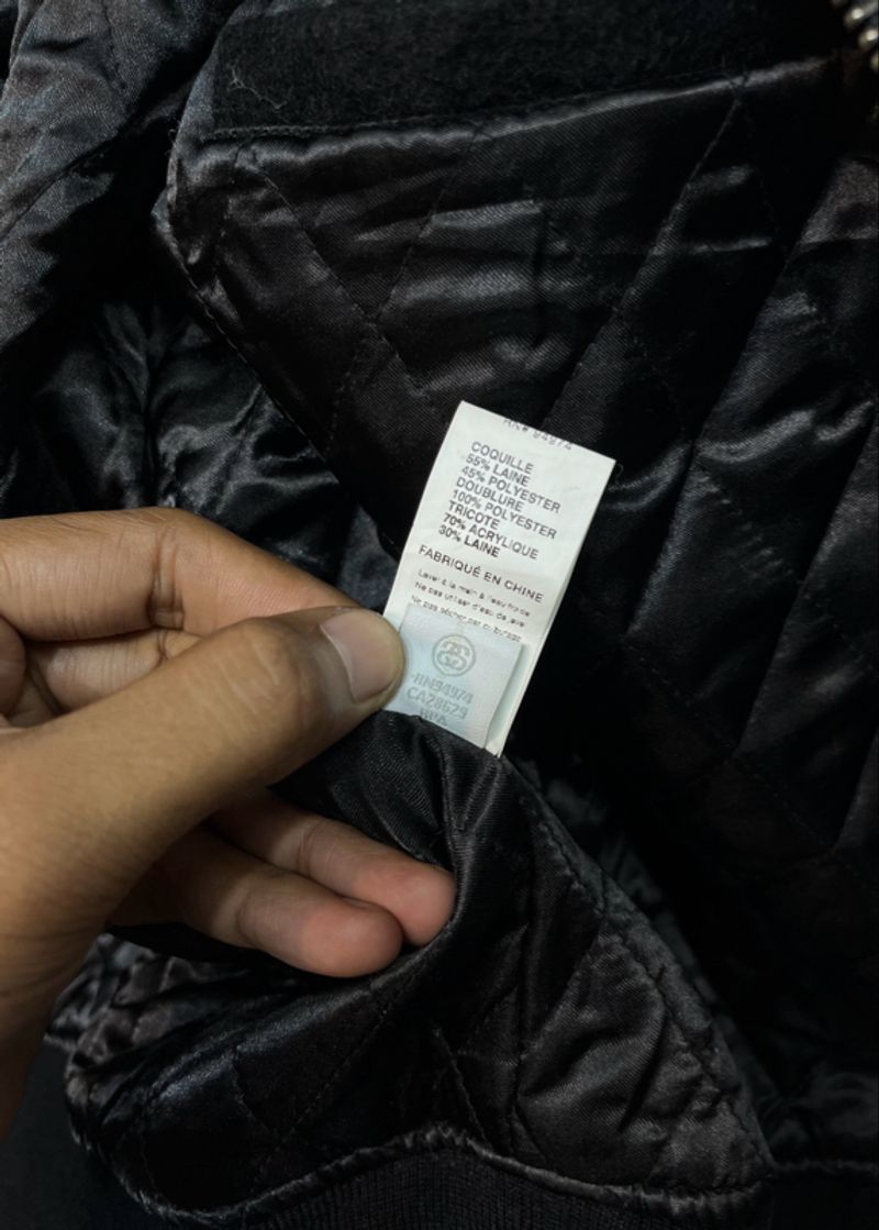 (Rare) STUSSY Wool B-10 Jacket Black, foto 9