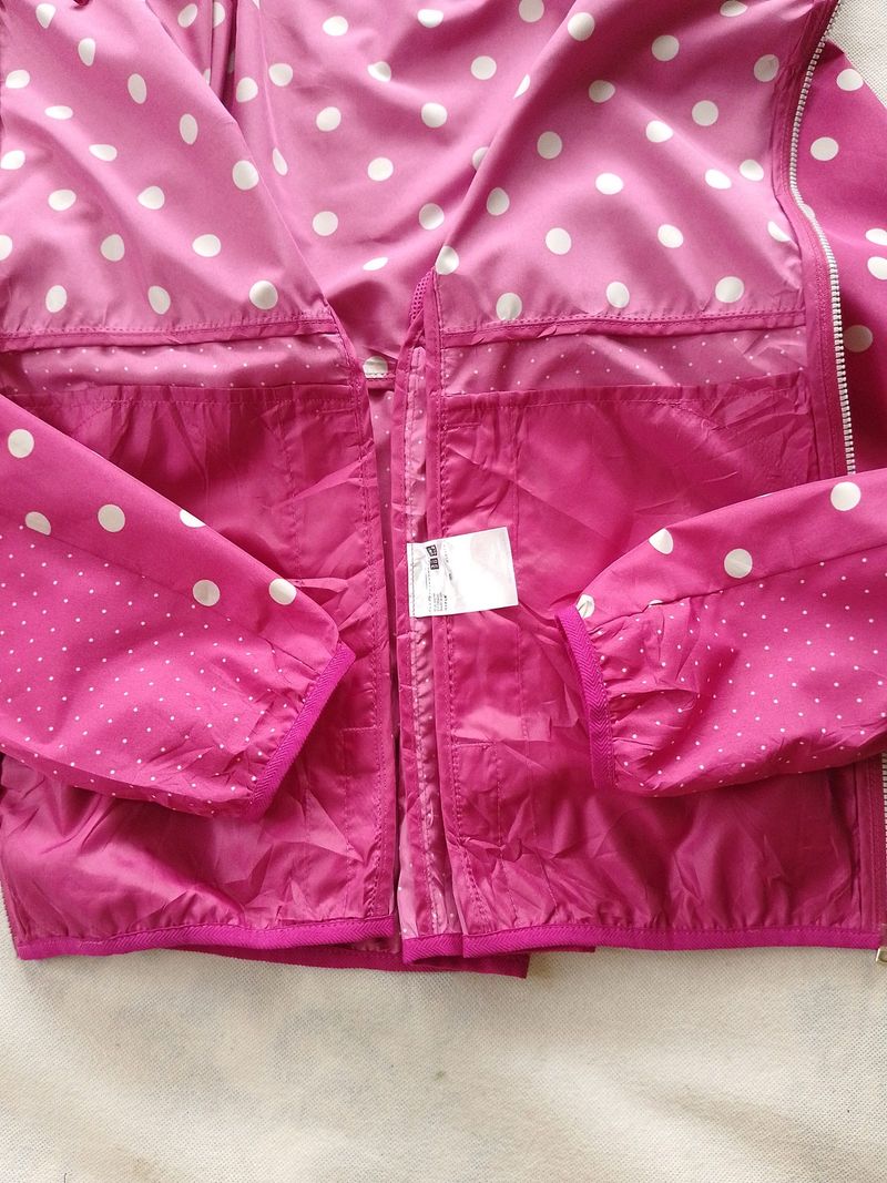 Jaket Uniqlo Parasut Lightweight Pink Second, foto 8