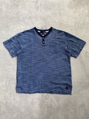 Y2K Japanese Brand Henley Shirt Brad Pitt Style