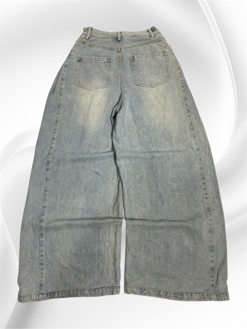 • "FINOA&JO" BAGGY BALLON JEANS LIGHT RETROWASHED •, foto 4
