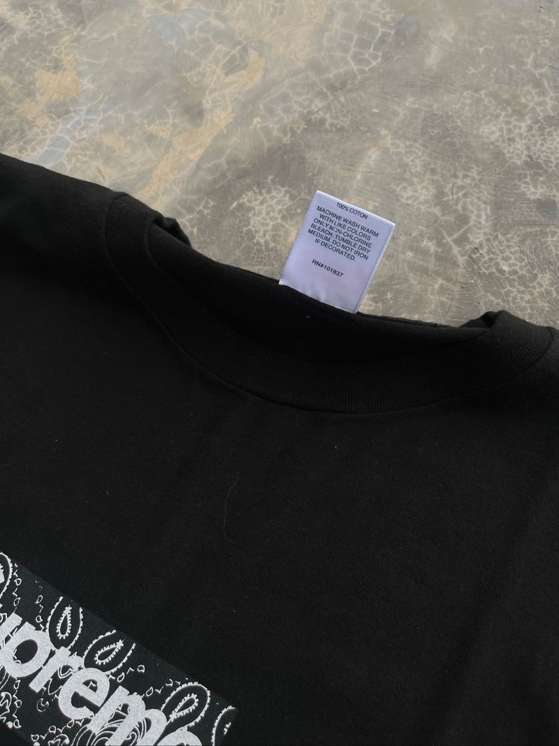 Kaos Supreme bandana box logo, foto 3